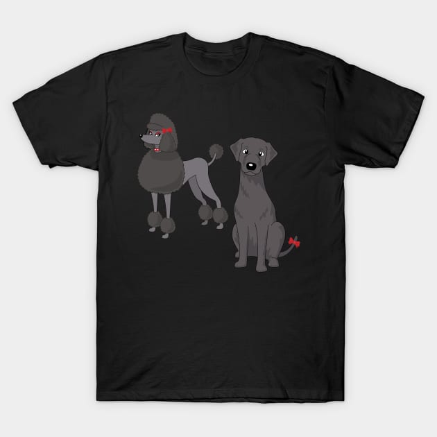 Black dogs T-Shirt by sanogawa